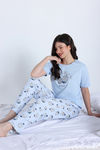 Zivame Cup Cake Knit Poly Pyjama Set - Orchid Tint — thumbnail 4